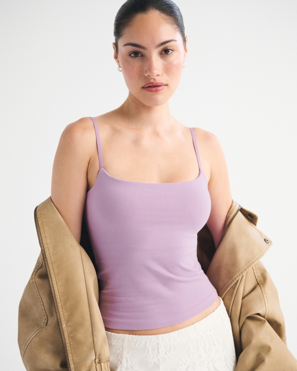 Bra-Free 90s Cami, Lilac view 1