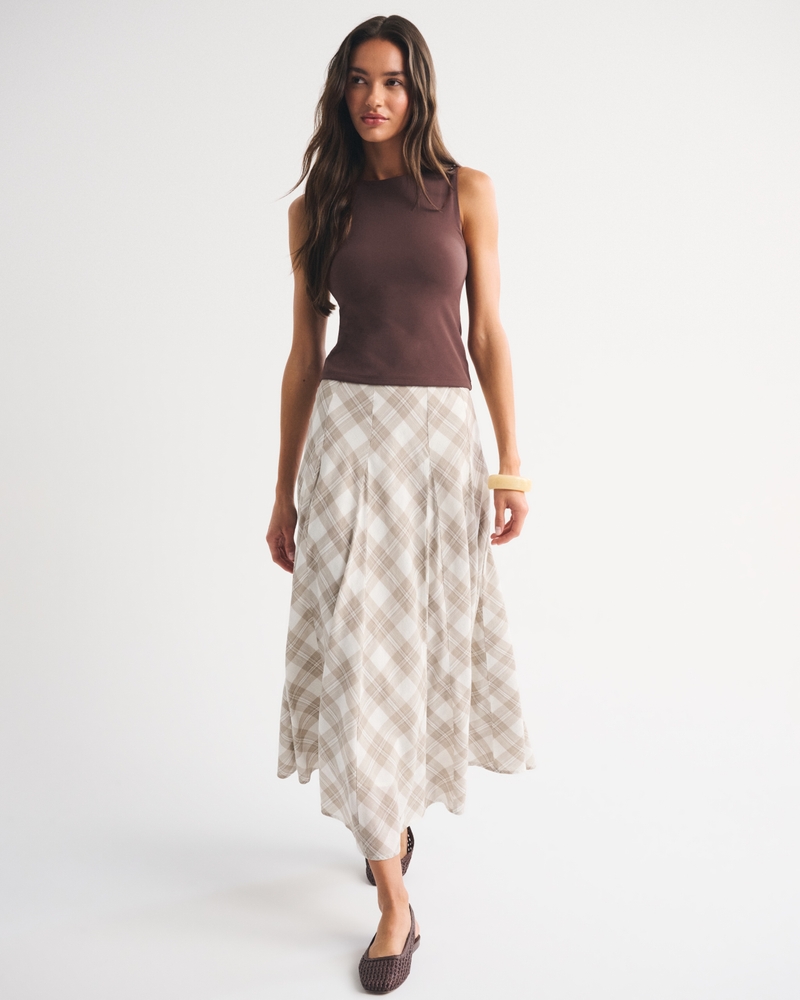Bra-Free Seamless Fabric High-Neck Tank