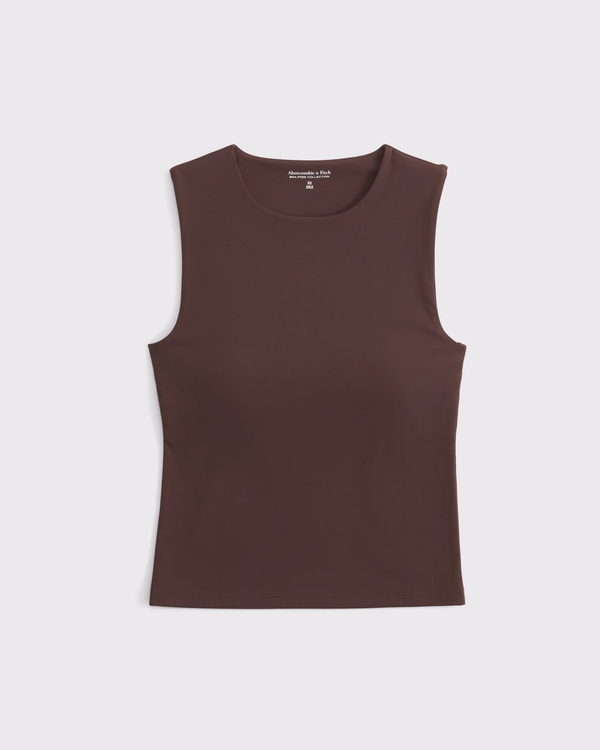 Bra-Free Seamless Fabric High-Neck Tank
