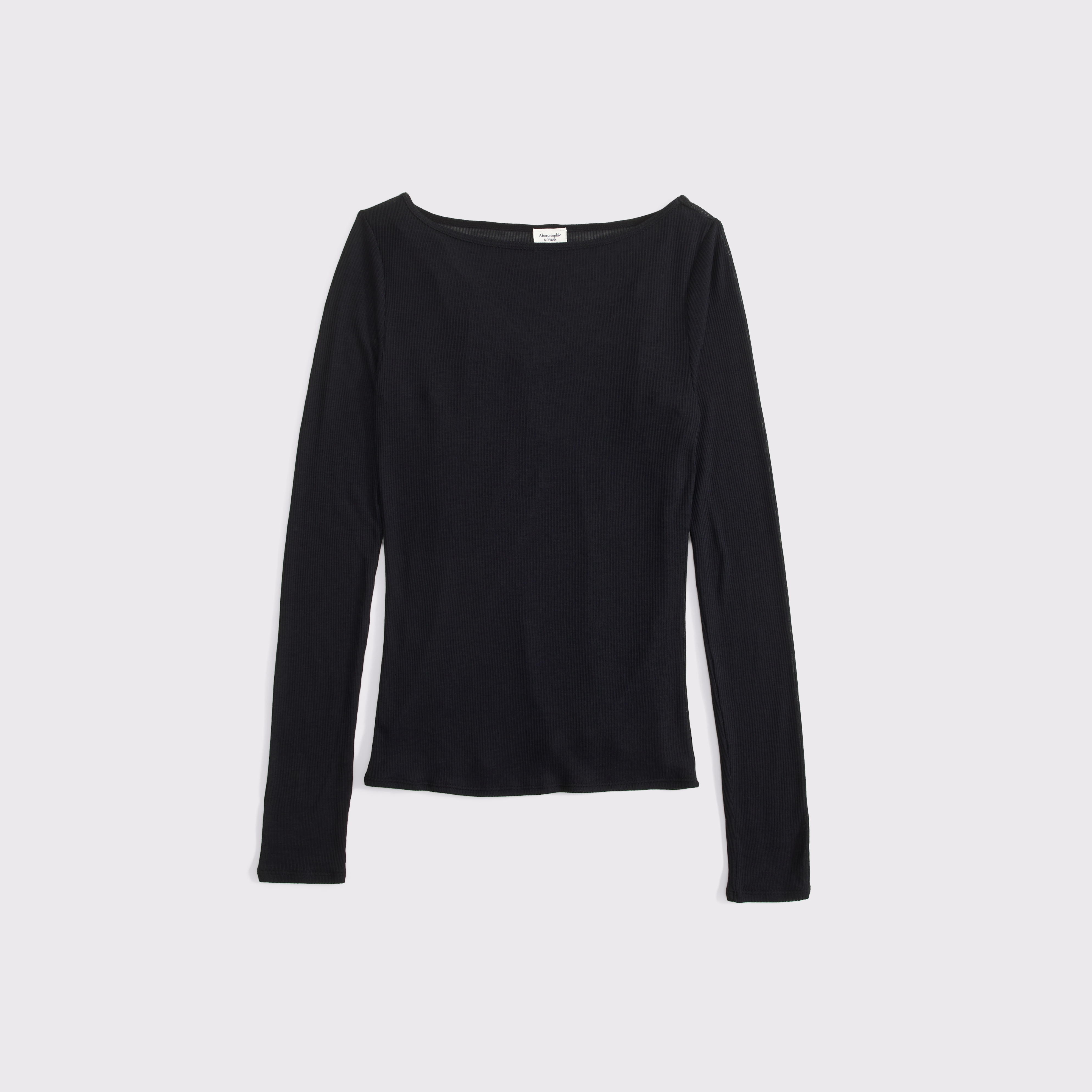 Женские комплекты Abercrombie & Fitch Long-Sleeve Rib Top and Tank Set, цвет: Чёрный