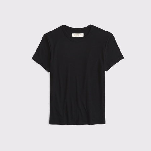 Женские футболки Abercrombie & Fitch Lounge Rib Baby Tee