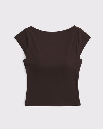 Bra-Free Reversible Scoopneck Top