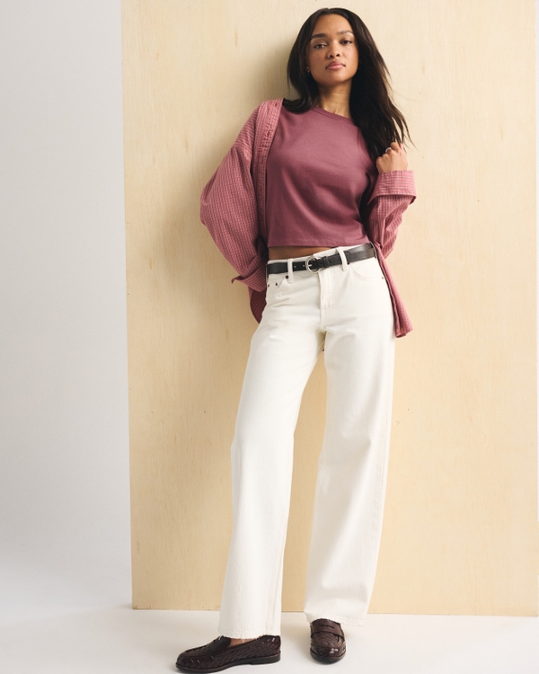 Polished Skimming Tee, Cool Blush view 2