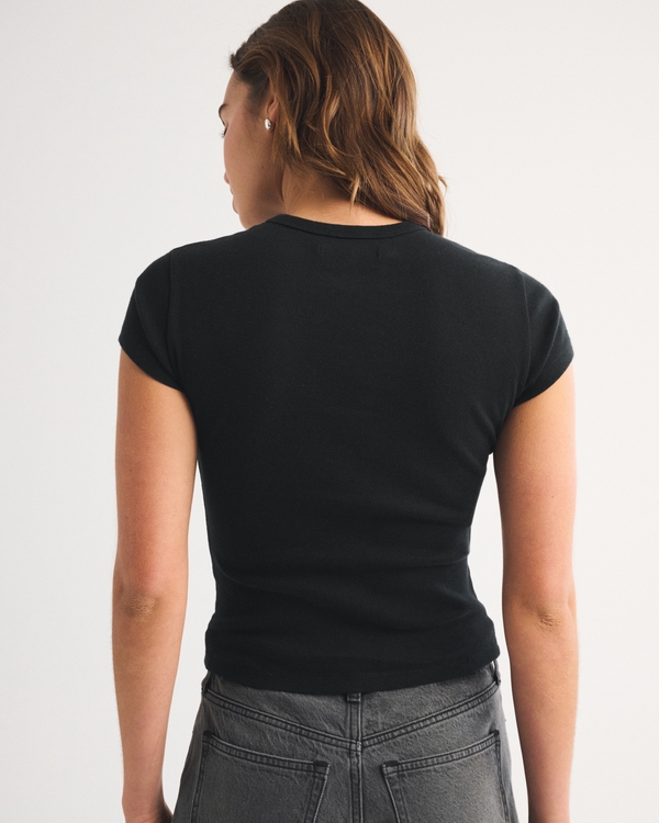 Women's Longline Jersey Baby Tee | Women's Tops | Abercrombie.com