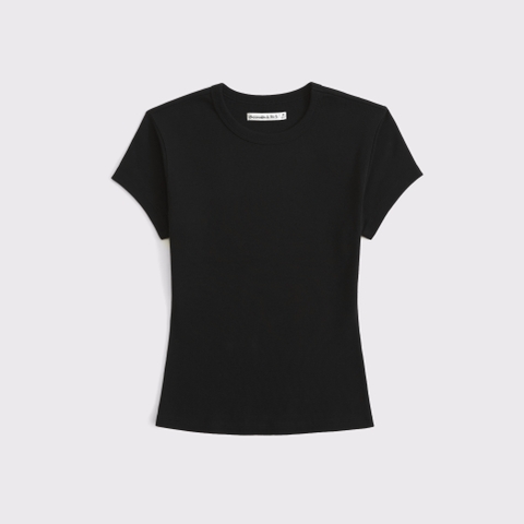 Женские футболки Abercrombie & Fitch Tuckable Vintage Jersey Baby Tee