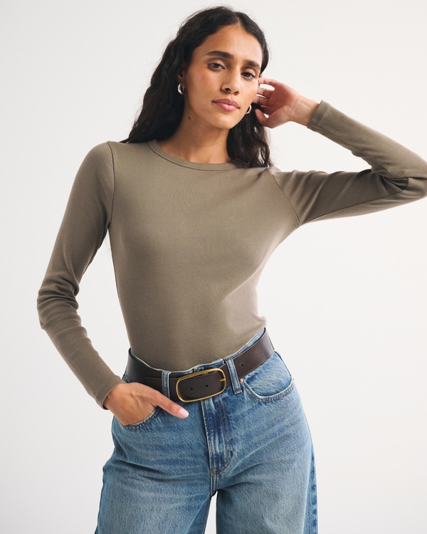 Long-Sleeve Jersey Baby Tee
