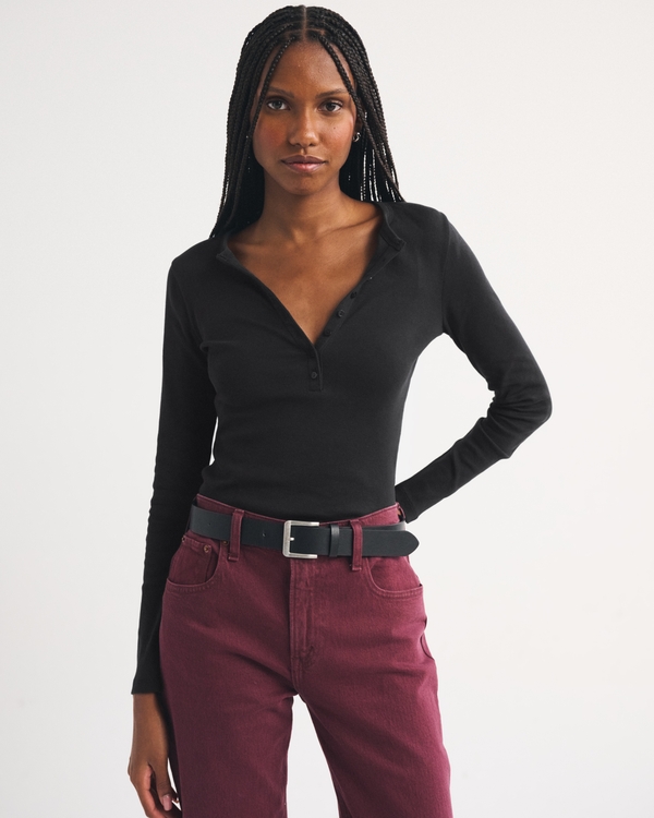 Long-Sleeve Henley