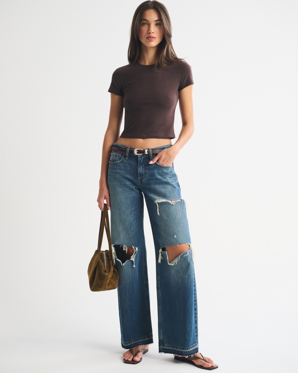 Essential Baby Tee, Dark Coffee view 2