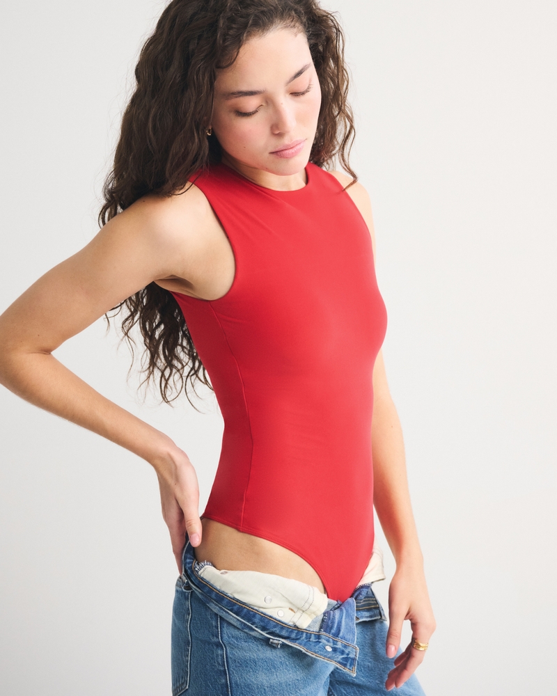 Bra-Free Soft Matte Seamless Fabric Bodysuit