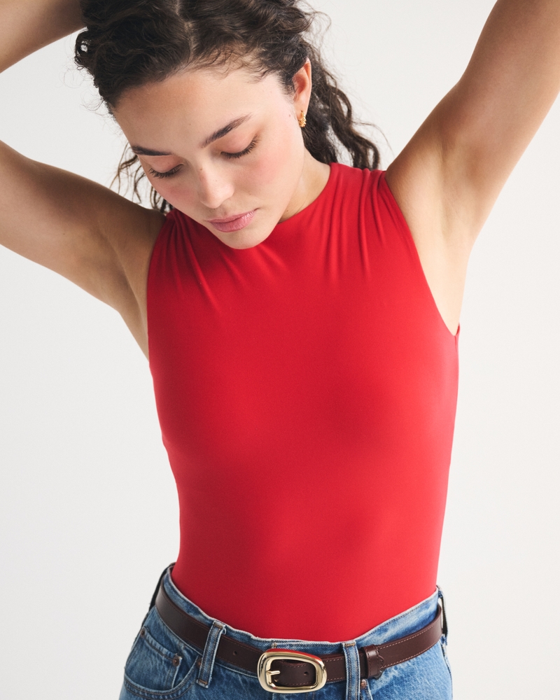 Bra-Free Soft Matte Seamless Fabric Bodysuit - thumbnail 4