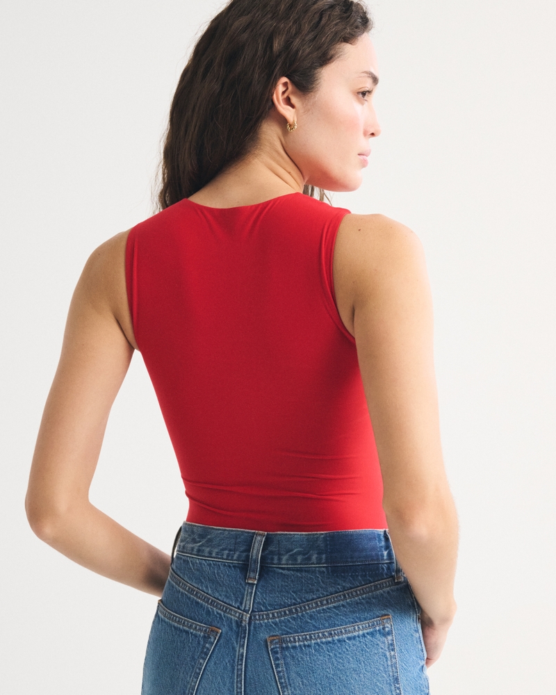 Bra-Free Soft Matte Seamless Fabric Bodysuit - thumbnail 5