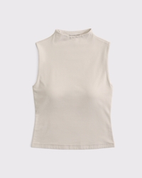 Bra-Free Mockneck Top