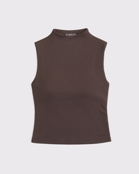 Top con cuello alto sin sostén