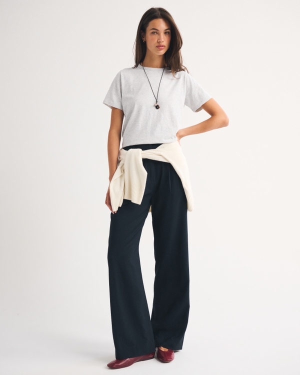 Everyday Slub Tee, Light Gray view 2