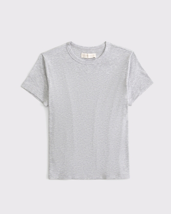 Lounge Rib Baby Tee from Abercrombie & Fitch - $25