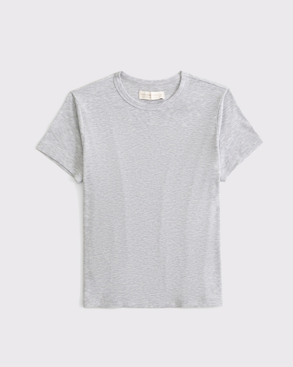Abercrombie & Fitch Modal-Blend Lounge Rib Baby Tee