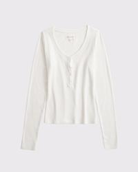 Long-Sleeve Rib Henley