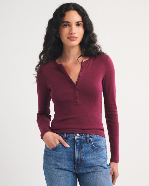 100% Cotton Henley