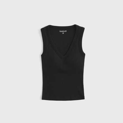 Бра Free, V-образный вырез, в рубчик — Abercrombie & Fitch