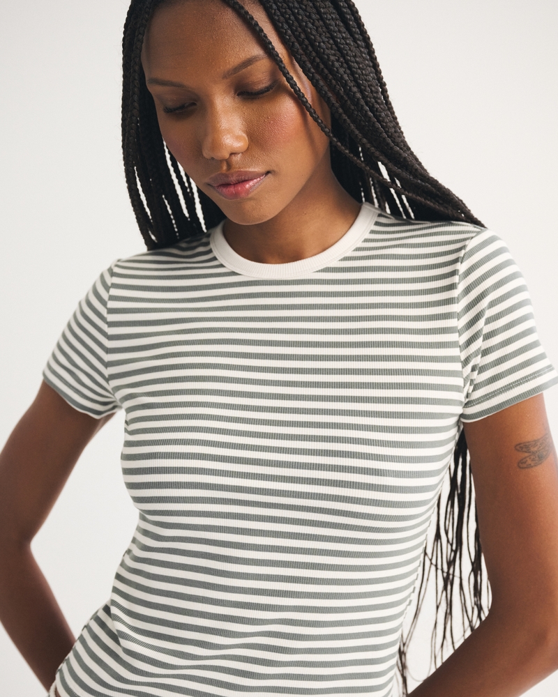 Modal-Blend Lounge Rib Baby Tee - thumbnail 3