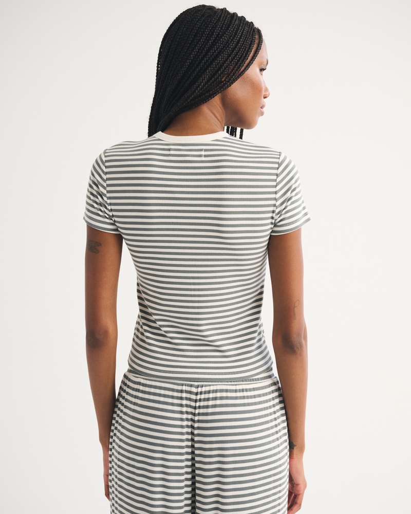 Modal-Blend Lounge Rib Baby Tee - thumbnail 5
