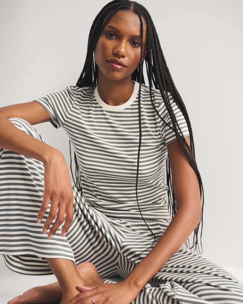 Modal-Blend Lounge Rib Baby Tee - thumbnail 6