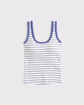 Bra-Free Rib Scoopneck Tank from Abercrombie & Fitch - $19.99