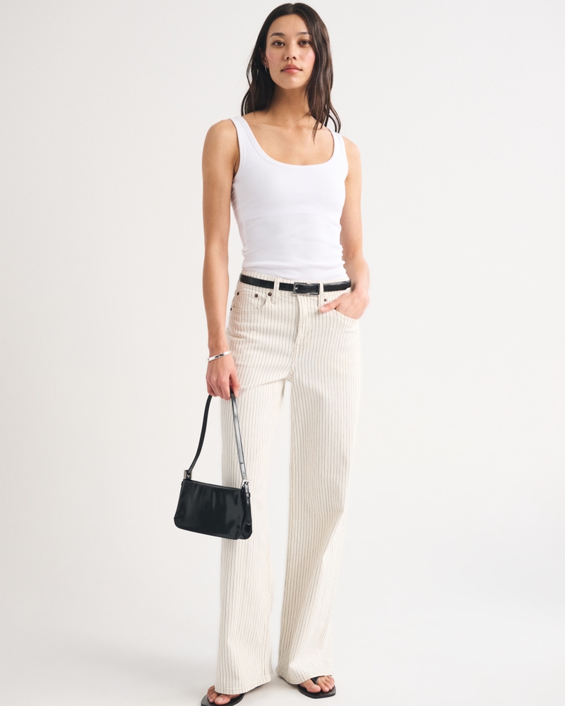 Bra-Free Longline Rib Scoop Neck Tank