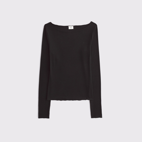 Женские топы Abercrombie & Fitch Fine Wool-Blend Boatneck Top