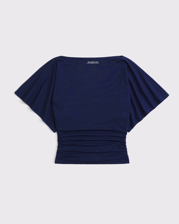 Flutter Sleeve Slash Top from Abercrombie & Fitch - $45
