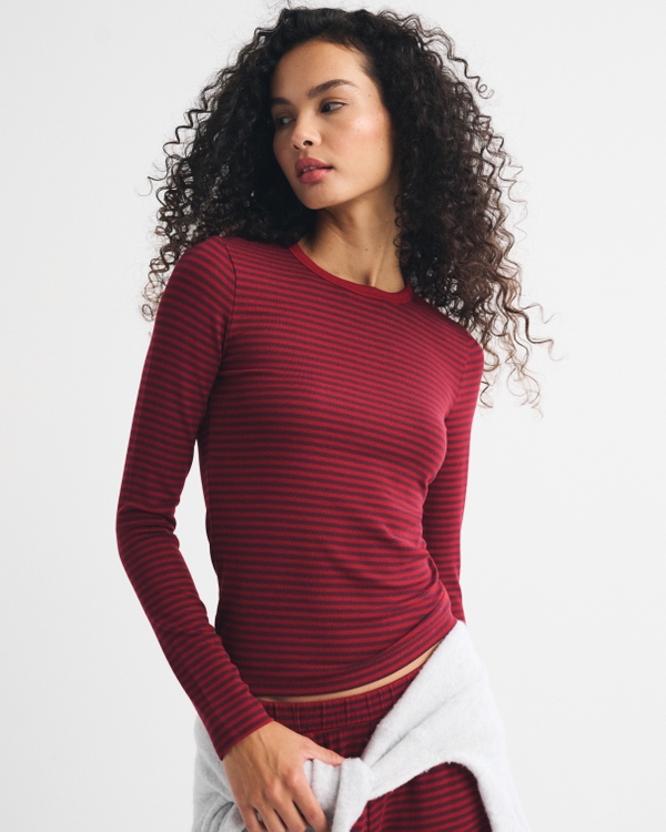 Long-Sleeve Modal-Blend Lounge Tee