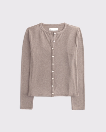 Modal-Blend Lounge Cardigan and Cami Set