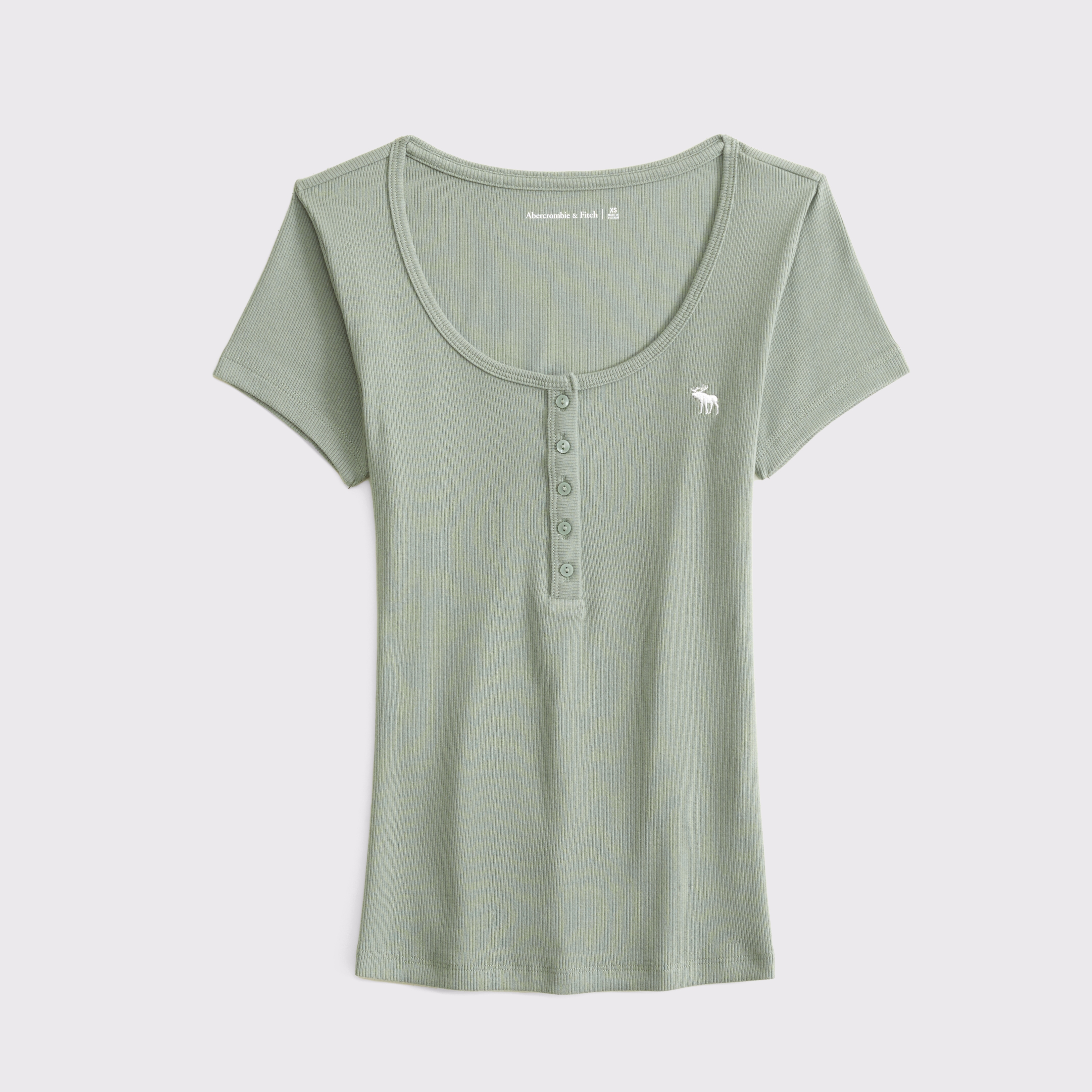 トップス Abercrombie & Fitch A&F Icon Henley M Men's Long-Sleeve Polished Icon Henley | Men's Sale