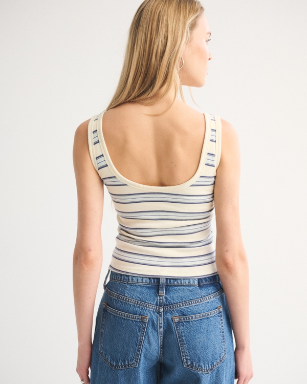 Bra-Free Rib Scoopneck Tank