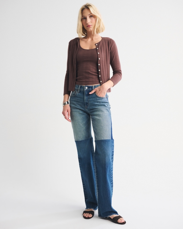 Bra-Free Pointelle Cardigan Tank Set