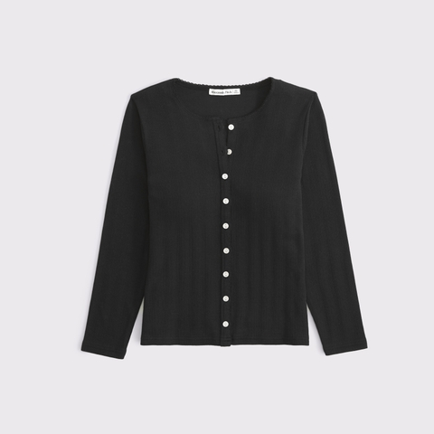 Женские кардиганы Abercrombie & Fitch Bra-Free Pointelle Cardigan Tank Set