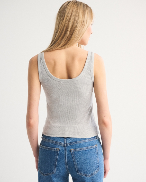 Lounge Rib Henley Tank