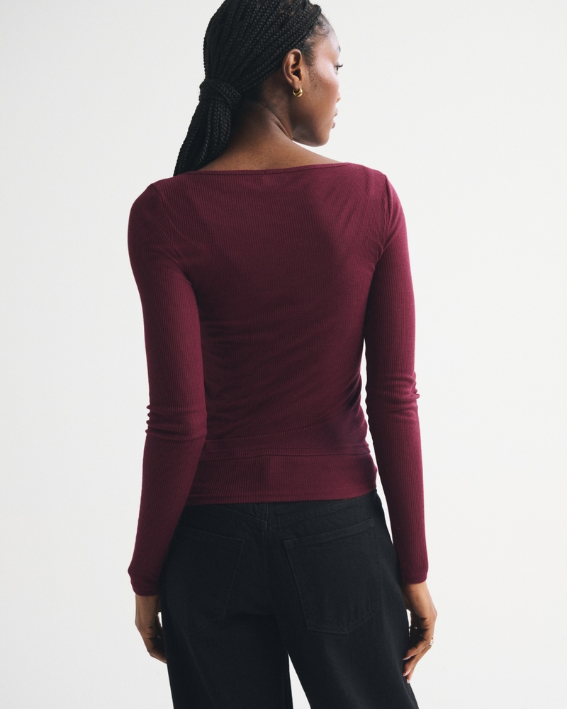 Sheer Rib Layered Top — Image 16