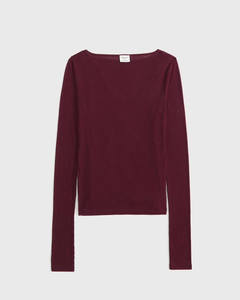 Sheer Rib Layered Top — Image 12