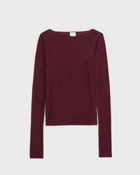 Sheer Rib Layered Top