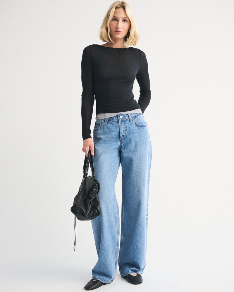 Sheer Rib Layered Top — Image 8