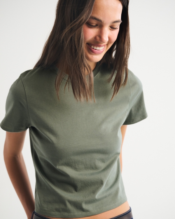 Essential Polished Body-Skimming Tee