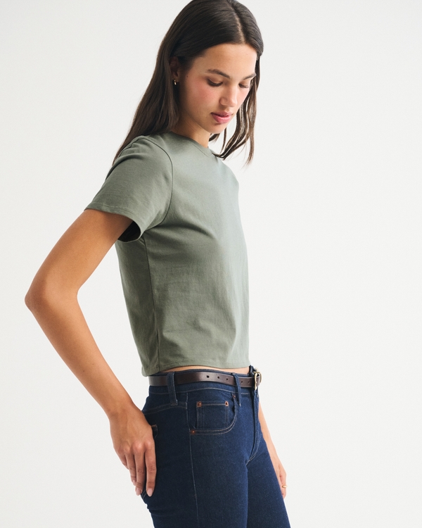 Essential Polished Body-Skimming Tee