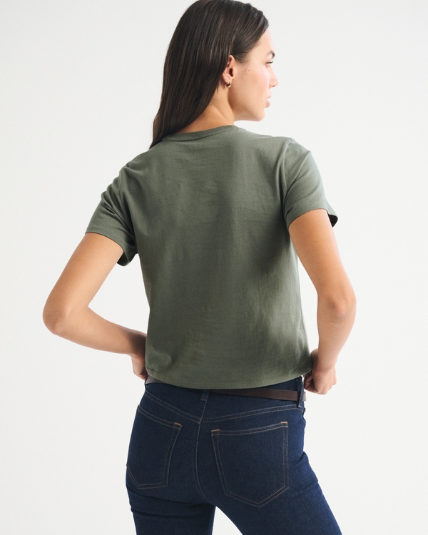 Essential Polished Body-Skimming Tee