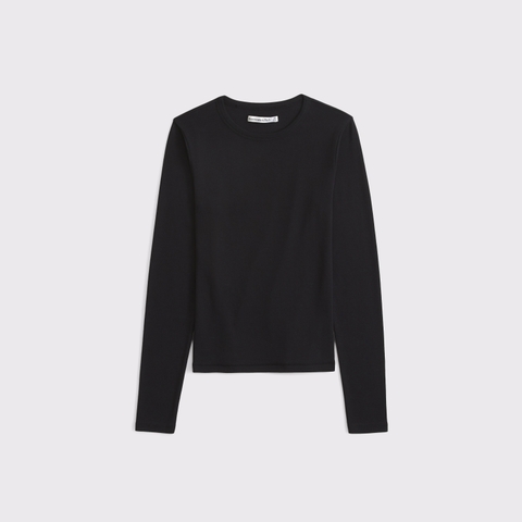 Женские футболки Abercrombie & Fitch Long-Sleeve Vintage Jersey Baby Tee