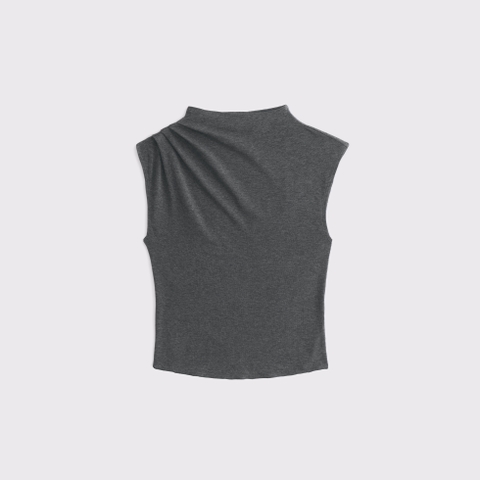 Женские топы Abercrombie & Fitch Draped Fine Wool-Blend Mockneck Top