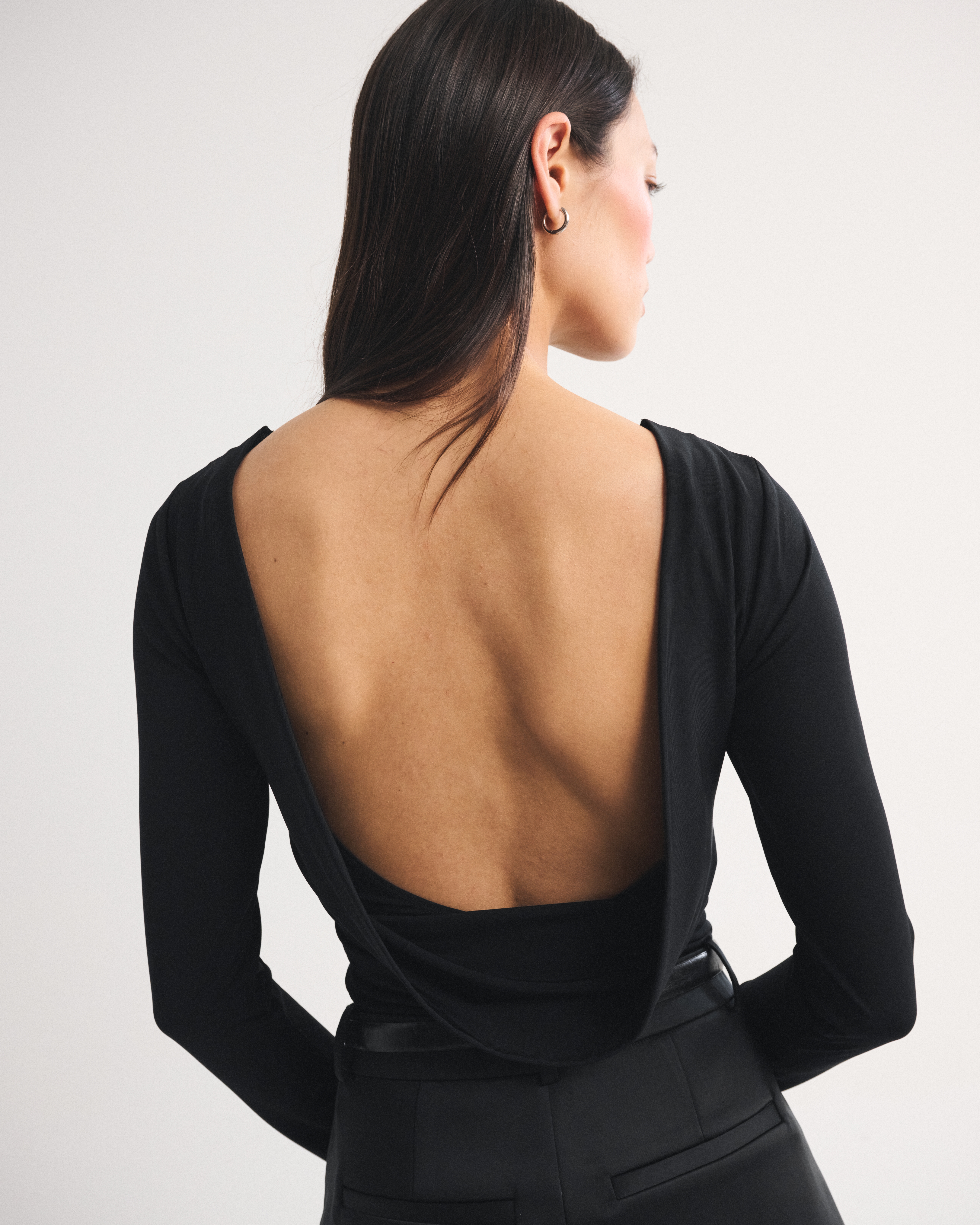 Бра Free Cowl, длинный рукав — Abercrombie & Fitch — фото 3