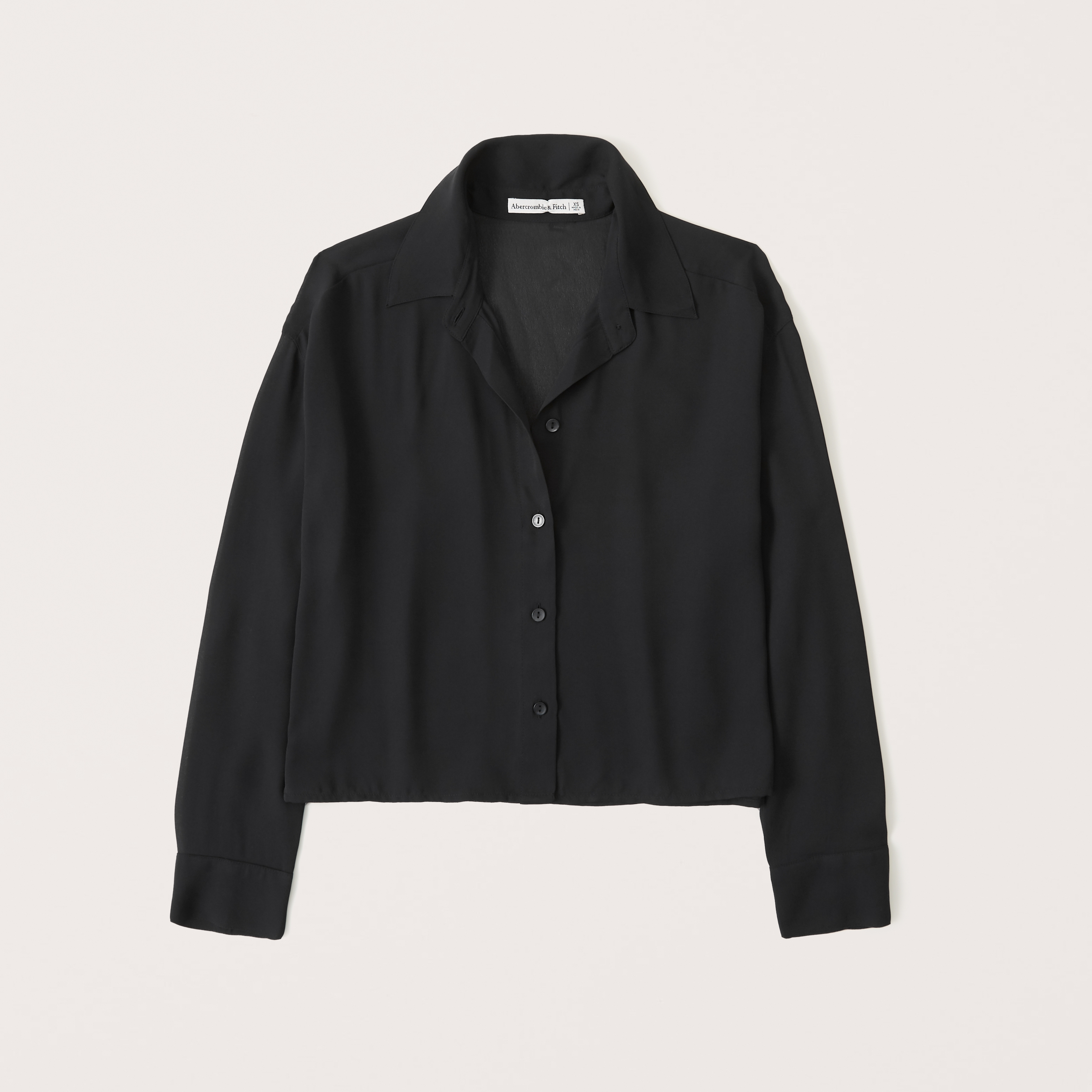 Long-Sleeve Sheer Button-Up Shirt