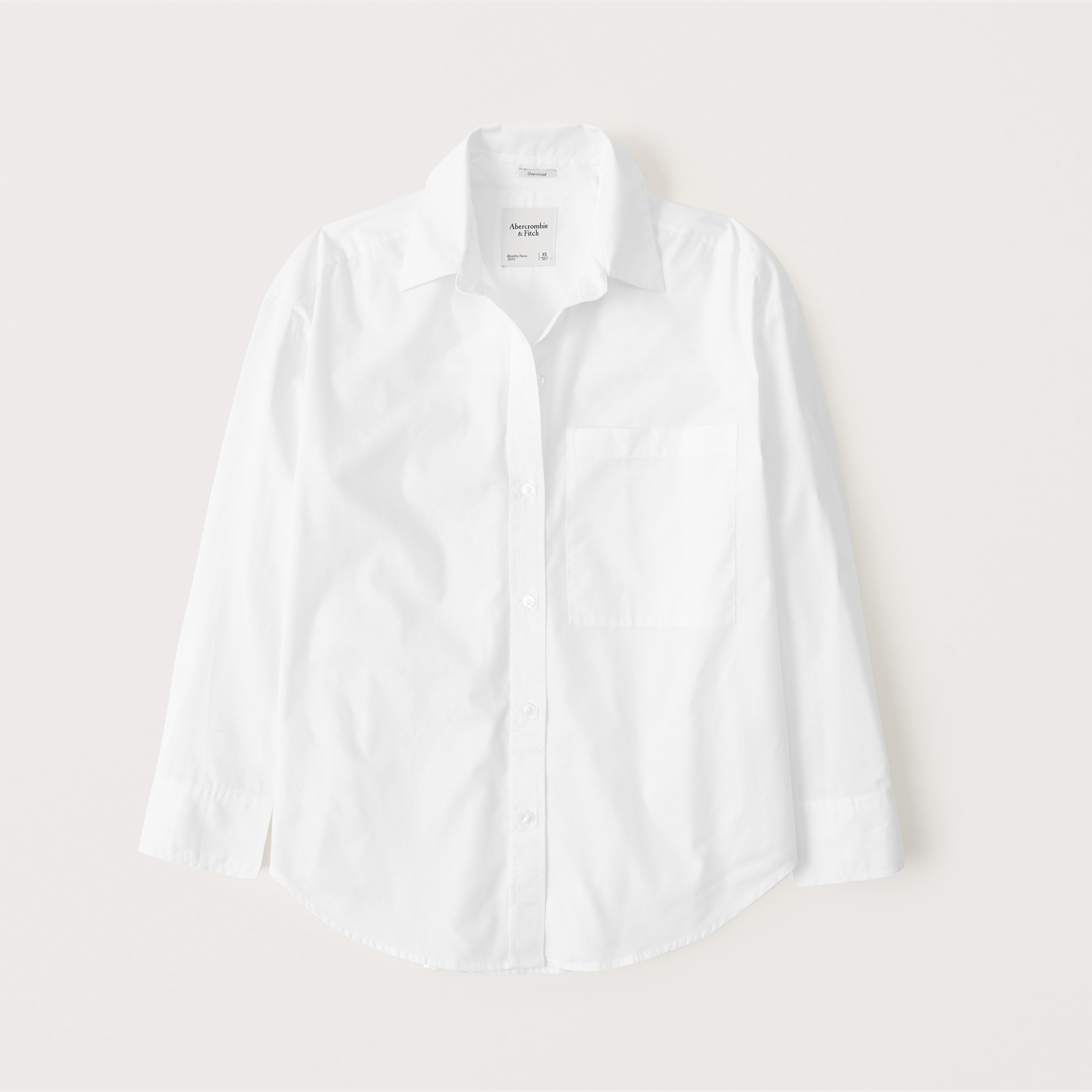 Women's Oversized Poplin Button-Up Shirt | Women's Clearance