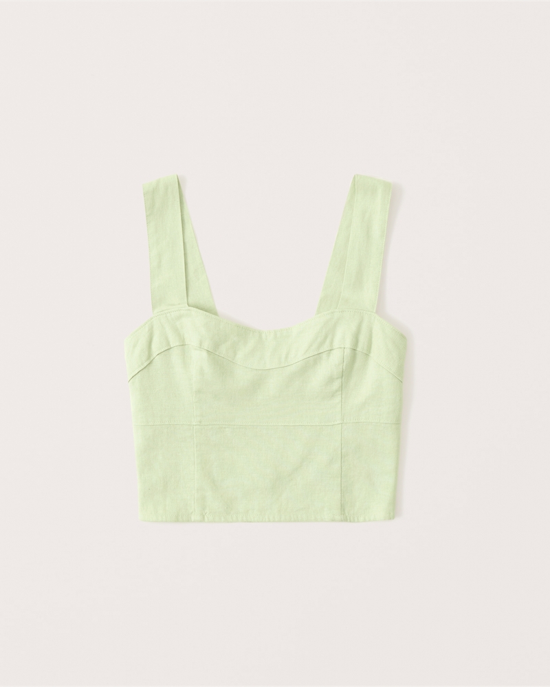 Women's LinenBlend Corset Set Top Women's Sale